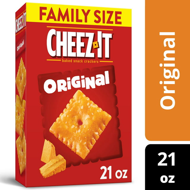 Cheez-It Original Cheese Crackers, Baked Snack Crackers, 21 oz