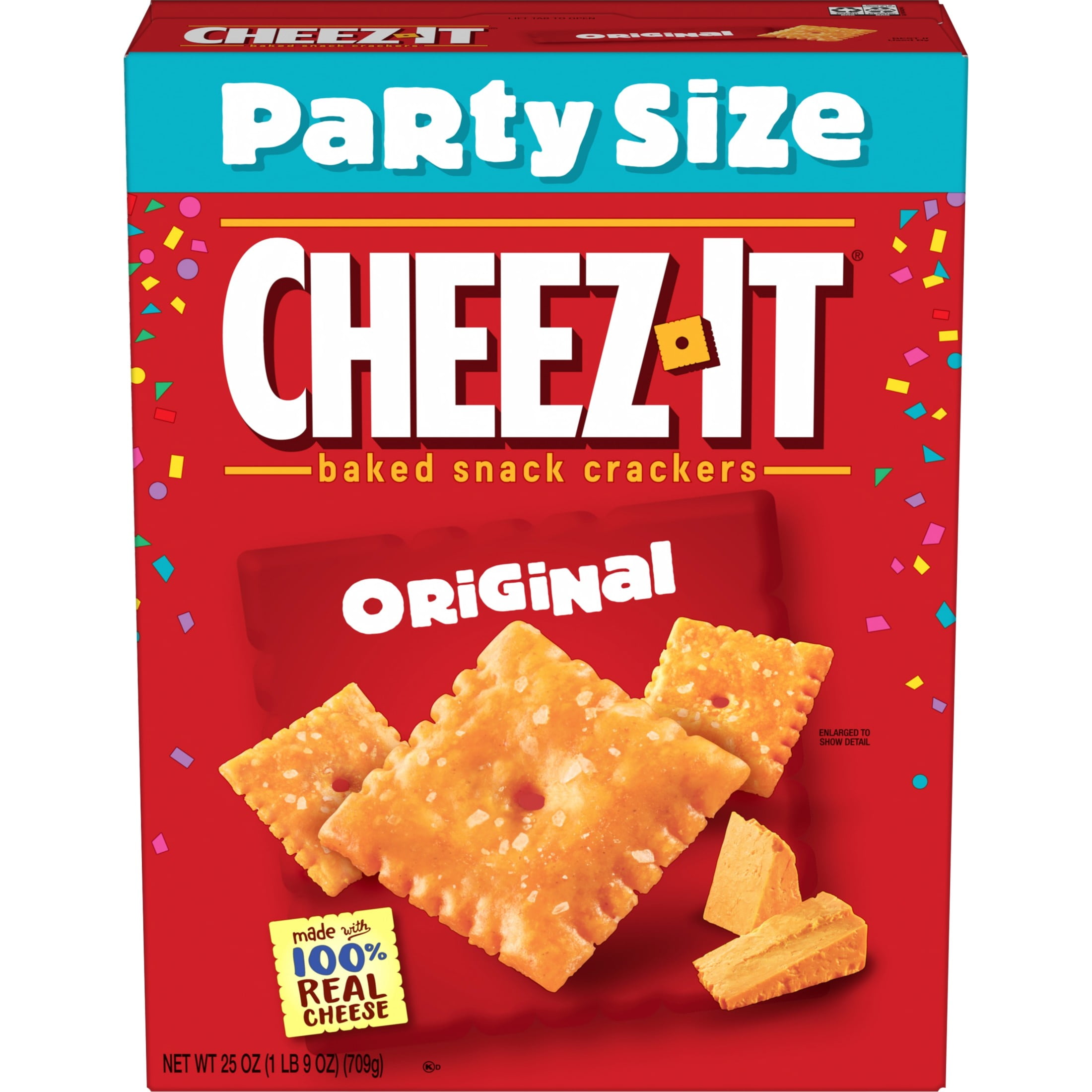 Cheez-It Original Cheese Crackers, Baked Snack Crackers, 25 oz