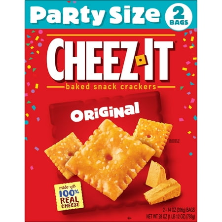 Cheez-It Original Cheese Crackers, Baked Snack Crackers, 28 oz, 2 Count