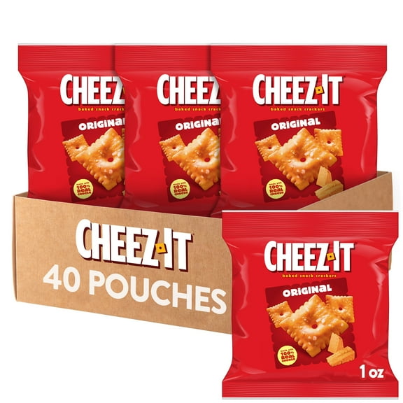 Cheez-It Original Cheese Crackers, Baked Snack Crackers, 40 Count