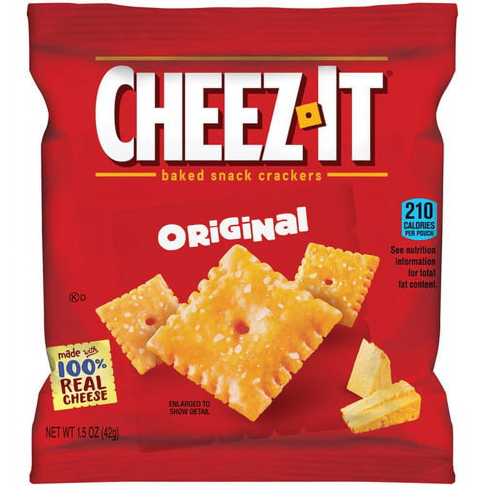 Cheez-It Original Crackers Cheese - 1 Serving Bag - 8 / Box