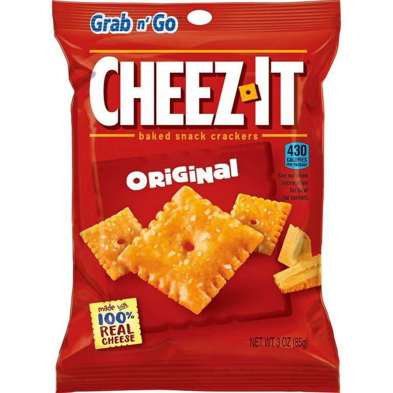 Cheez-It Original Crackers - Original - 1 Serving Pouch - 3 oz - 6 / Box Cheez-It Original Crackers - Original - 1 Serving Pouch - 3 oz - 6 / Box