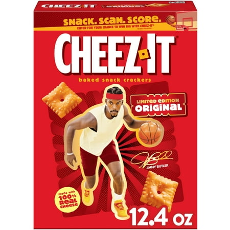 Cheez-It Original Baked Snack Crackers, Jimmy Butler Limited Edition Box, 12.4 oz