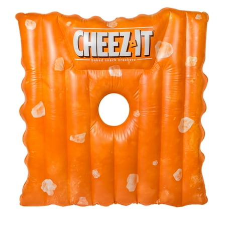 Cheez-It Pool Float – Extra Large Inflatable Raft for Pool, Beach & Lake, Durable PVC, 4.5+ Feet