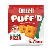 Cheez-It Puff'd Cheese Pizza Cheesy Baked Snacks, Puffed Snack Crackers, 5.75 oz
