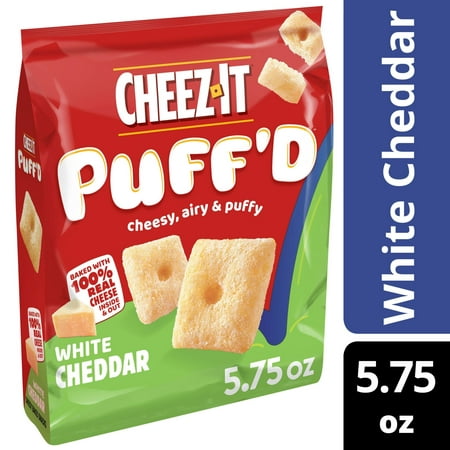Cheez-It Puff'd White Cheddar Cheesy Baked Snacks, 5.75 oz