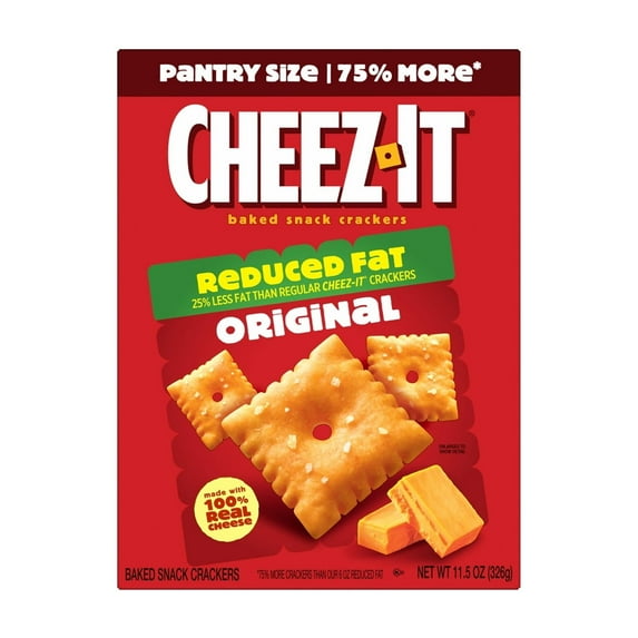 Cheez-It Reduced Fat Originl Baked Snack Crackers 11.5 oz (Pack of 24)