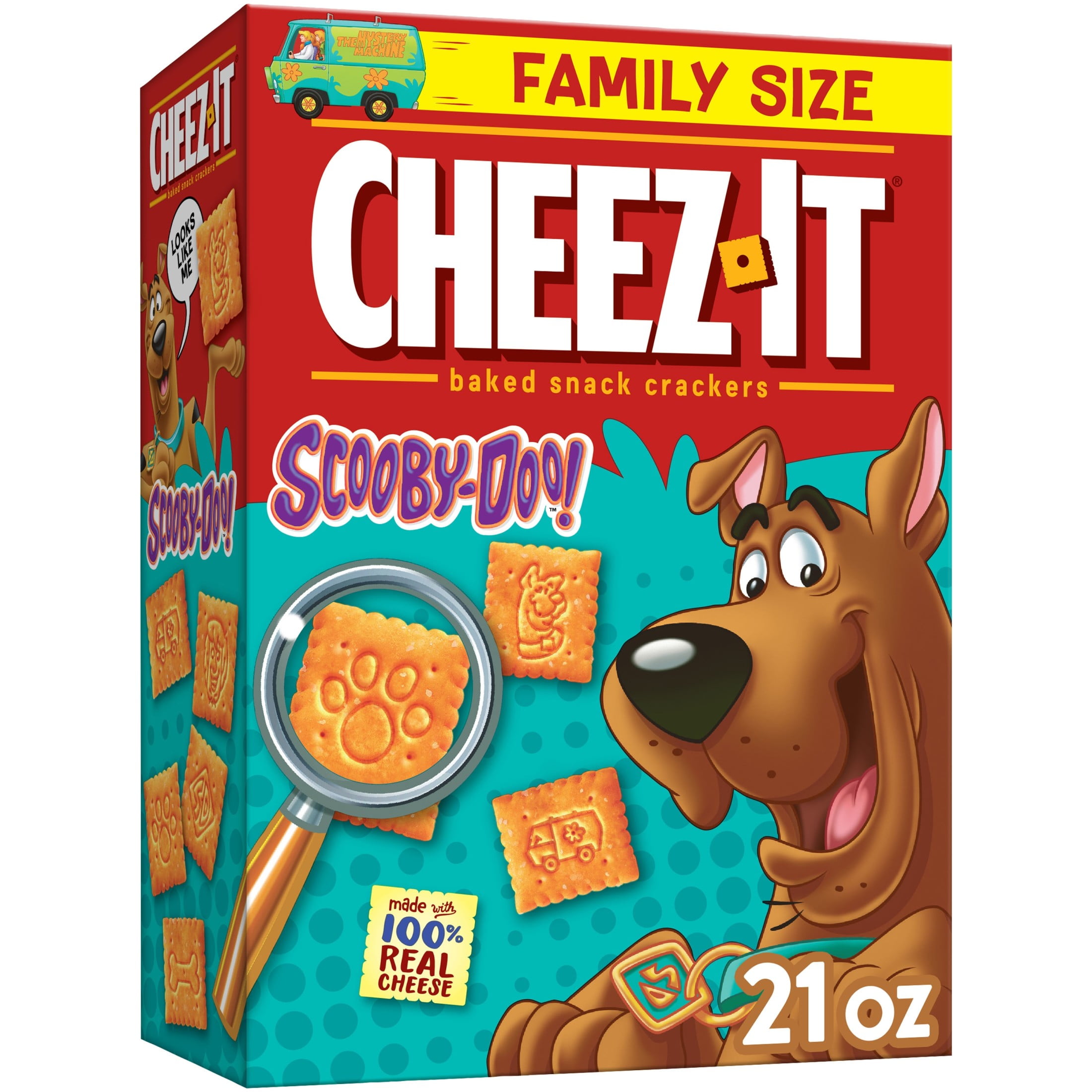 Cheez-It SCOOBY-DOO! Original Cheese Crackers, Baked Snack Crackers, 21 oz