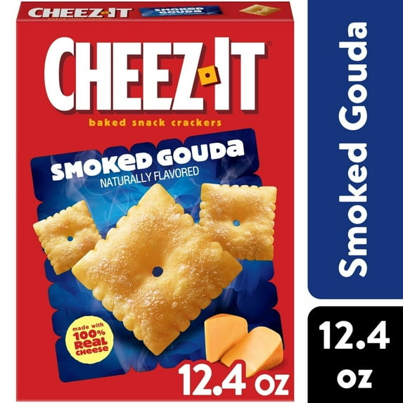 Cheez-It Smoked Gouda Baked Snack Crackers 12.4 oz - Pack of 2