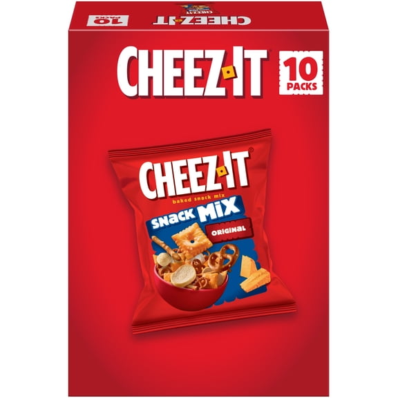 Cheez-It Classic Snack Mix, Lunch Snacks, 10 Count