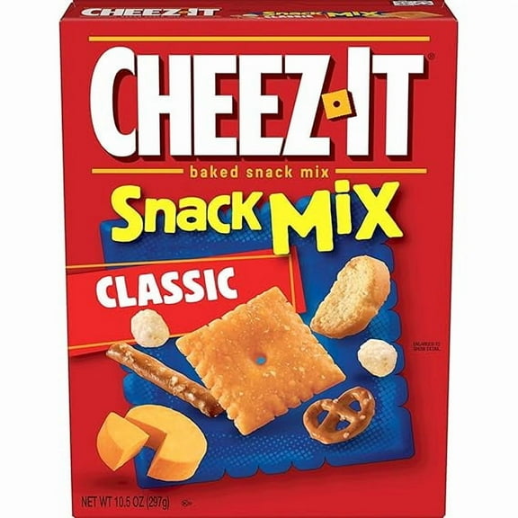 Cheez-It Snack Mix, Lunch Snacks, Cheese Snacks, Classic, 10.5oz Box