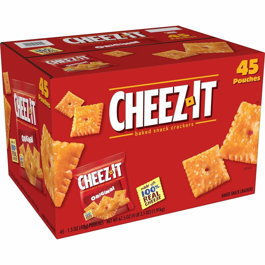 CheezIt Family Box, Original Cheese, SingleServing Size Bag, 67.5