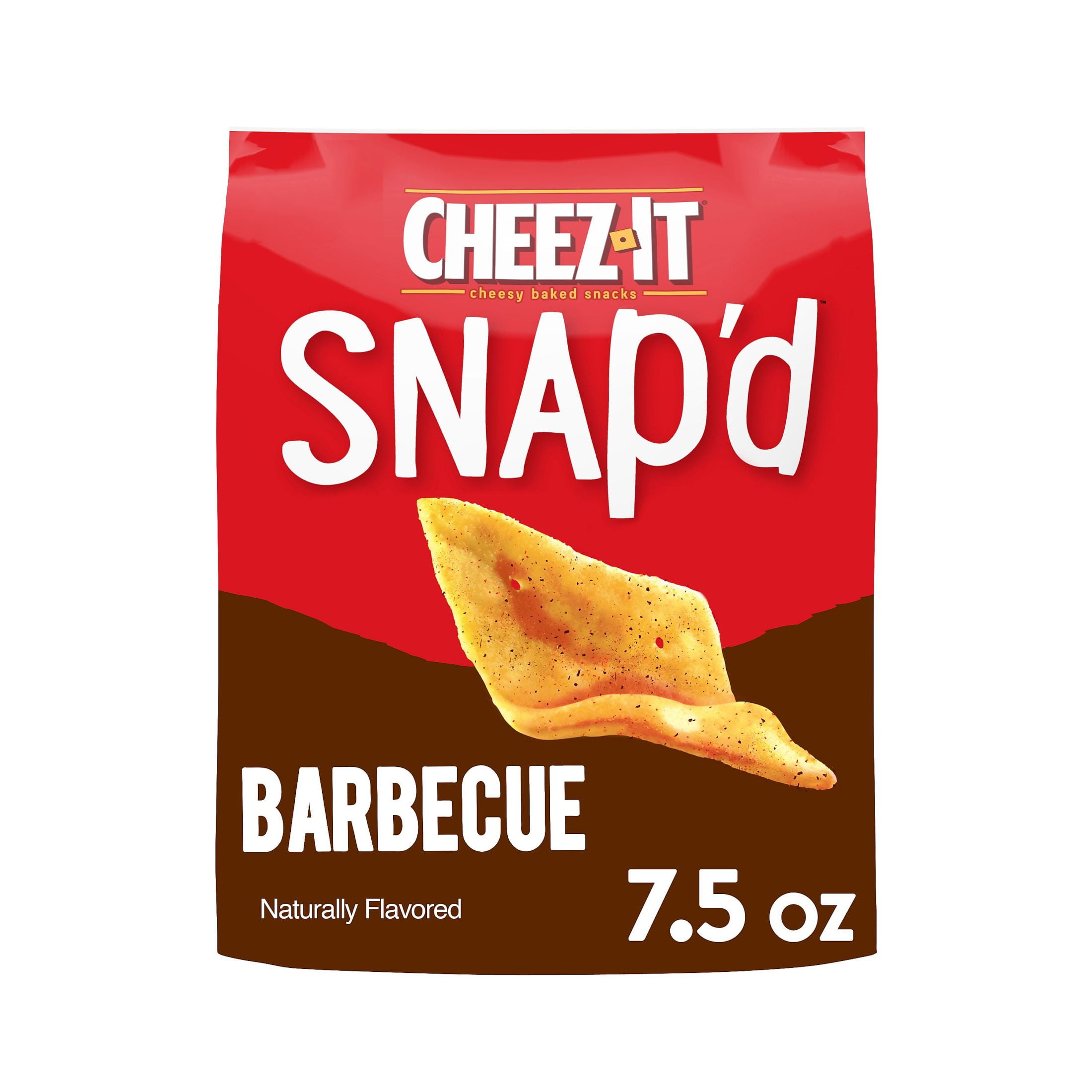 Cheez-It Snap'd BBQ Cheese Cracker Chips, Thin Crisps, 7.5 oz