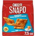 thumbnail image 1 of Cheez-It Snap'd Cheddar Sour Cream and Onion Cheese Cracker Chips, Thin Crisps, 7.5 oz, 1 of 10