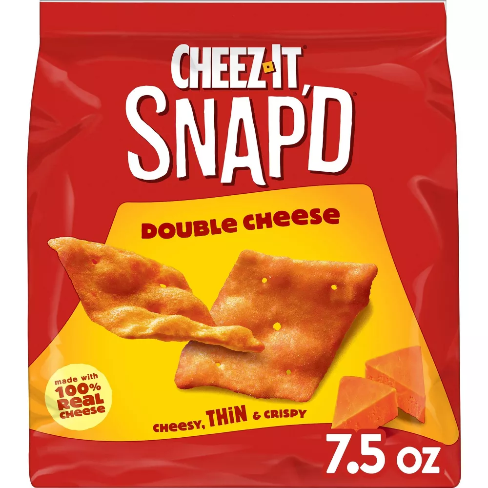 Cheez-It Snap'd Double Cheese Crackers - 7.5oz - Walmart Business Supplies