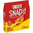 thumbnail image 1 of Cheez-It Snap'd Cheese Cracker Chips, Thin Crisps, Lunch Snacks, Double Cheese, 7.5oz Bag (1 Bag), 1 of 5