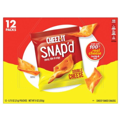 Cheez-It Snap'd Double Cheese 12ct Multipack Caddy