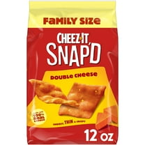 Cheez-It Snap'd Double Cheese Cracker Chips, Thin Crisps, 12 oz