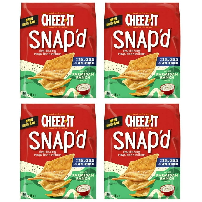 Cheez-It Snap'd Parmesan Ranch Flavor Crackers, 213g (4 Pack