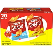 Cheez-It Snap'd Variety Pack Cheese Cracker Chips, Thin Crisps, 20 Count