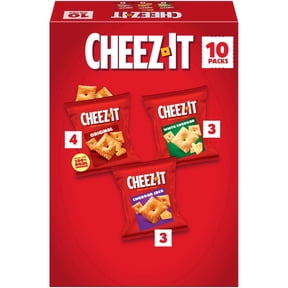 Cheez-It Variety Pack Baked Snack Crackers, Lunch Snacks, 10 Count