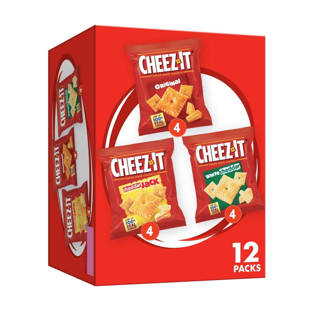 Cheez-It Baked Snack Crackers Variety Pack - 12.1oz/12ct