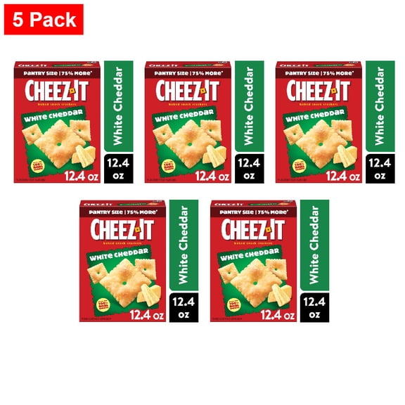 Cheez-It White Cheddar Cheese Crackers 12.4 oz - 5 Pack
