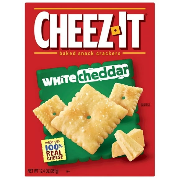 Cheez-It White Cheddar Cheese Crackers 12.4 oz (Pack of 2)