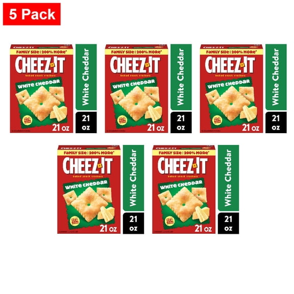 Cheez-It White Cheddar Cheese Crackers 21 oz - 5 Pack