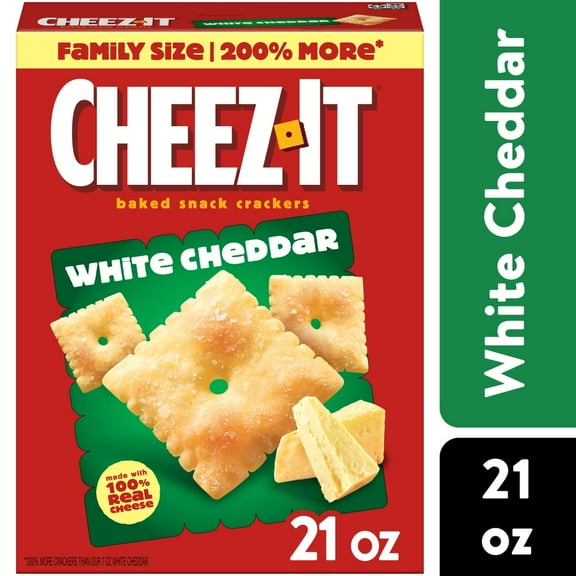 Cheez-It White Cheddar Cheese Crackers 21 oz - Pack of 1