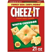 Cheez-It White Cheddar Cheese Crackers, Baked Snack Crackers, 21 oz