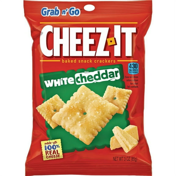 Cheez-It White Cheddar Crackers - White Cheddar - 3 oz - 6 / Box | Bundle of 2 Boxes