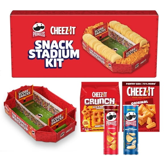 Cheez-It Pringles Variety Pack Snack Stadium Kit, Limited Time, 1 Box