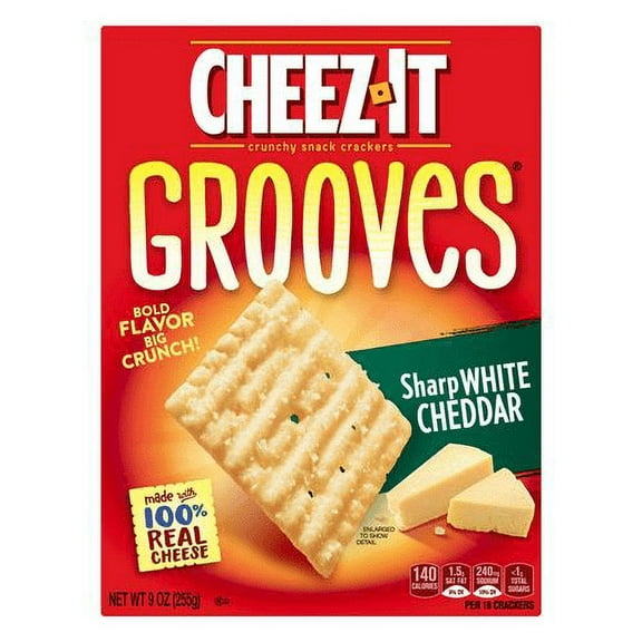 Cheez-it Grooves Crispy Cracker Chips (Pack of 18)
