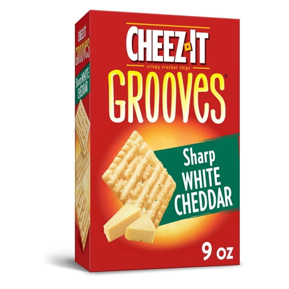 Cheez-it Grooves Sharp White Cheddar 9 oz (Pack of 3)