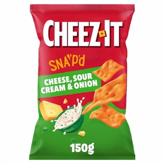 Cheez-it SNAP'D Cheese & Sour Cream 150g, British Import (Pack of 3)