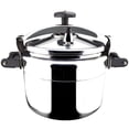 thumbnail image 1 of MAGEFESA Chef 16-Quart Aluminum Pressure Cooker, Stainless Steel Lid, Thermodiffusion Base, 3 Safety Systems, 1 of 7