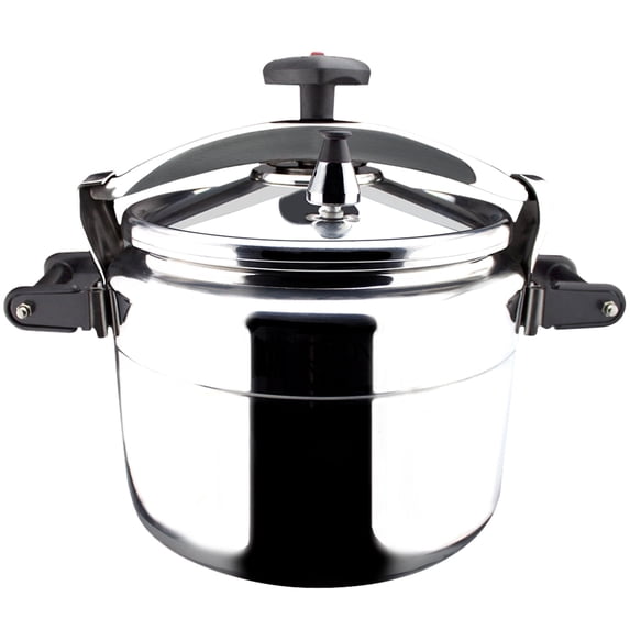 MAGEFESA Chef 16-Quart Aluminum Pressure Cooker, Stainless Steel Lid, Thermodiffusion Base, 3 Safety Systems