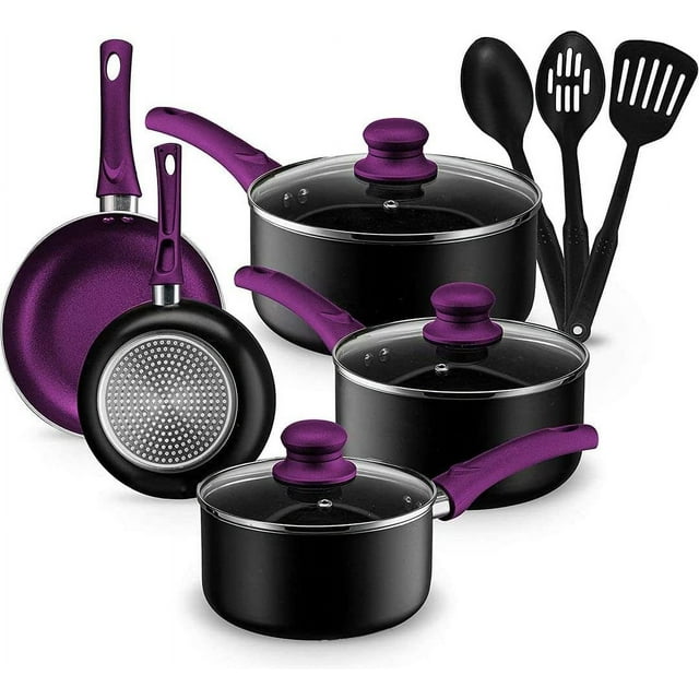 Chef's Star Pots And Pans Set Kitchen Cookware Sets Nonstick Aluminum