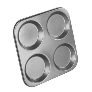 Muffin Tray Set of 2, 6 Hole Muffin Tin Mould, Stainless Steel Cupcake  Baking Tray Pan, Bakeware for Yorkshire\\/Pudding\\/Brownies\\/Mince