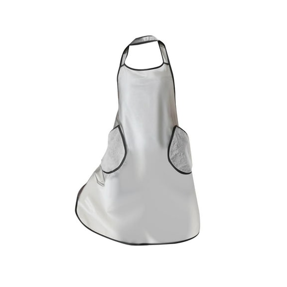 Chef Apron Cooking Apron Gardening Apron with Hand Wipe Pockets for Daily Life Translucent Durable Water Serving Apron Works Apron Black