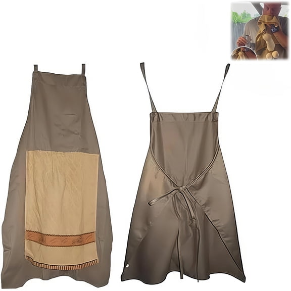Chef Apron for Men, Adjustable Cooking Apron for BBQ Kitchen Baking, Creative Gift for Dads Husbands Friends