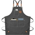 thumbnail image 1 of Cotton Canvas Gardening & Work Apron with Large Pockets, 1 of 14