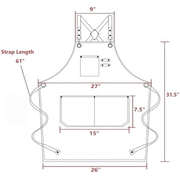 Chef Aprons for Men Women with Large Pockets, Cotton Canvas Cross Back Heavy Duty Adjustable Work Apron, Size M to XXL(Grey)