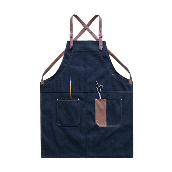 Chef Aprons for Men Women with for Cross Back Adjustable Straps and Large Pocket