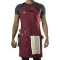thumbnail image 1 of Chef, BBQ and Work Apron with Bottle Opener and Hand Towel - Durable Cotton Canvas, Brass Hardware and Cross Back Straps - For Men, Women, Grilling, and Cooking, 1 of 4