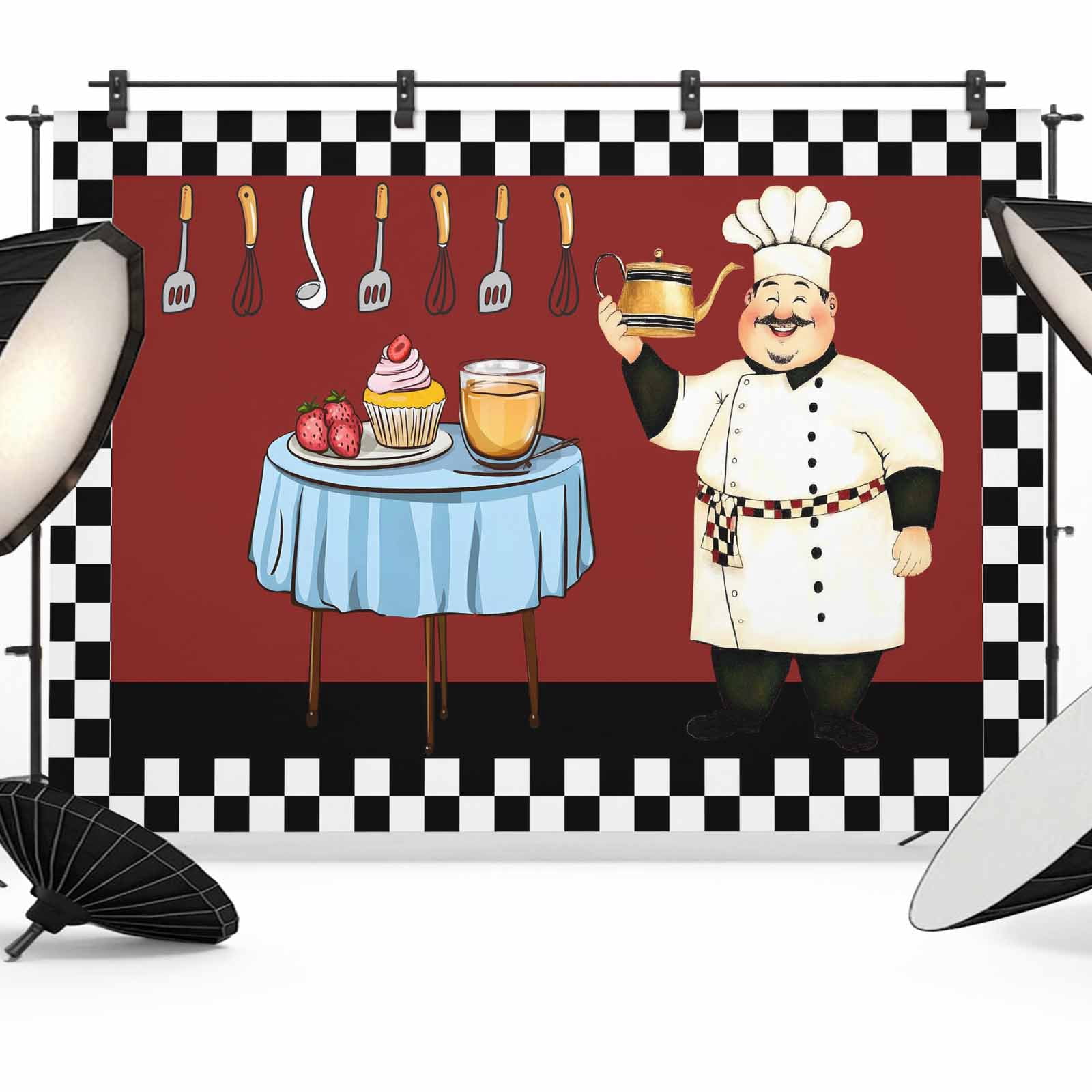 Chef Backdrop for Photoshoot,Photography Photo Studio Background Wall ...