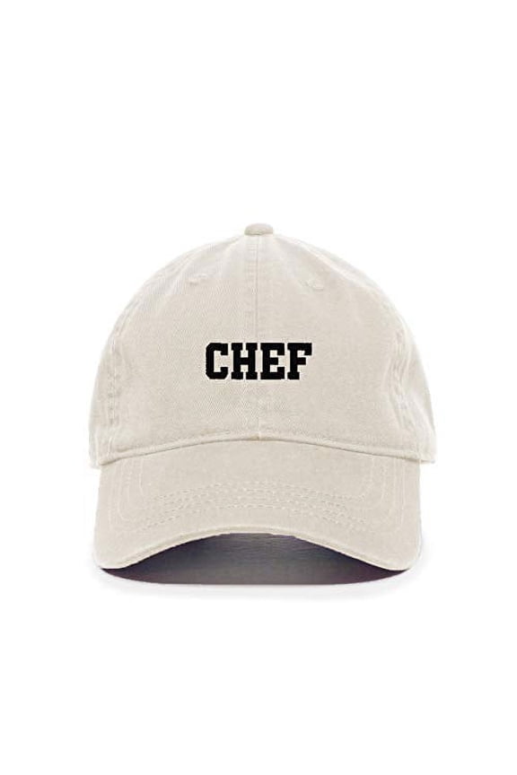 Chef Baseball Cap Embroidered Cotton Adjustable Dad Hat