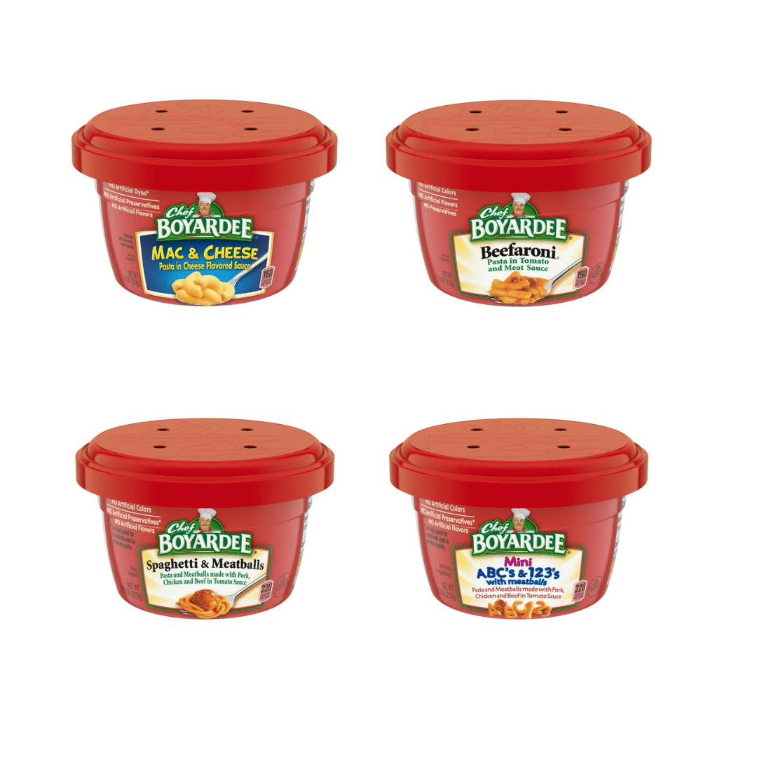 Chef Boyardee 12-Variety Pack Assorted Pasta Bowls  7.5 oz Ready-to-Serve Microwave Meals