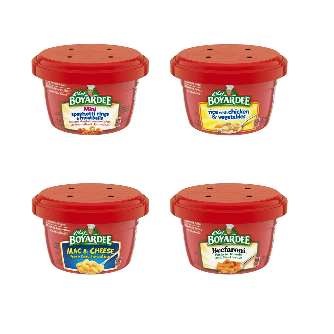 Chef Boyardee 7.5 oz Microwaveable Bowls – 12 Count Variety Pack, Ready ...